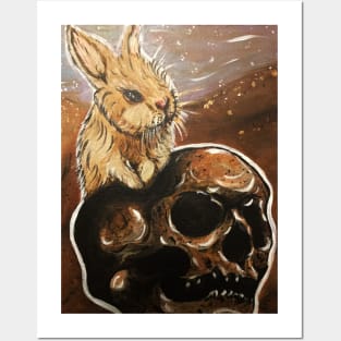 Skull Bunny Posters and Art